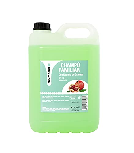 Desmabel Family Shampoo mit Granatapfel-Essenz, Karaffen-Shampoo, professionelles Friseur-Shampoo, parabenfrei, Ph 5,5, tägliche Anwendung. Milde Formulierung, 5000 ml