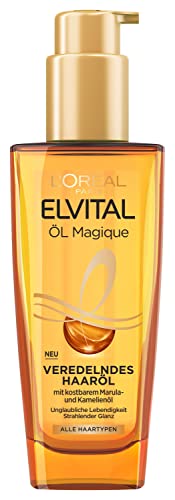 L'Oréal Paris Elvital Öl Magique Veredelndes Haaröl, für alle Haartypen, gegen Frizz und Austrocknen, mit 6 kostbaren Blütenölen, 1 x 100ml