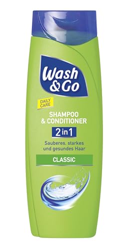 Wash & Go 2in1 Shampoo & Conditioner Classic 1 x 400ml, tägliche Haarpflege für sauberes, starkes und gesundes Haar