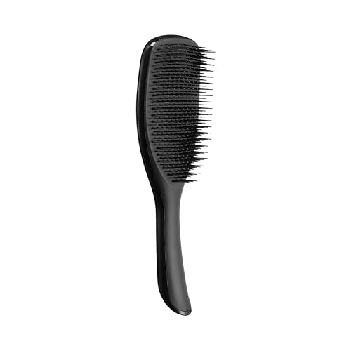 Tangle Teezer Haarbürste Schwarz, Large Ultimate Detangler Black Gloss, Entwirrungsbürste Trockenes & Nasses Haar, Bürste ohne Ziepen
