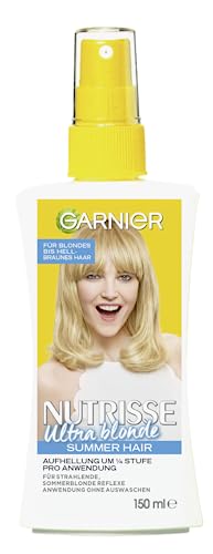 Garnier Aufheller-Spray um 1/4 Nuance pro Anwendung, für blondes bis mittelbraunes Haar, Cristal Summer Hair, 1 x 150 ml