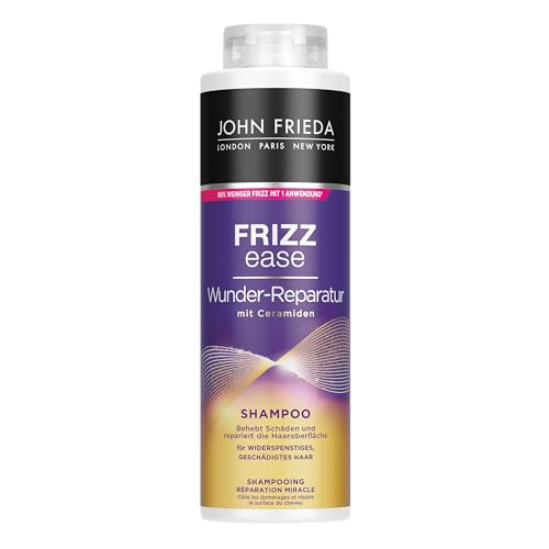 John Frieda Wunder Reparatur Shampoo - Vorteilsgröße: 500 ml - Frizz Ease Serie - Haartyp: widerspenstig, geschädigt, strapaziert - Kabinettgröße