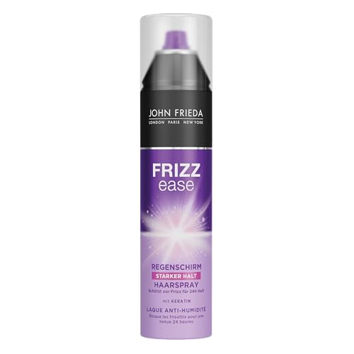 John Frieda Frizz Ease Regenschirm Haarspray - 1er Pack (1 x 250 ml) - 24h-Schutz vor Feuchtigkeit - Hairspray für widerspenstiges Haar - mit Keratin