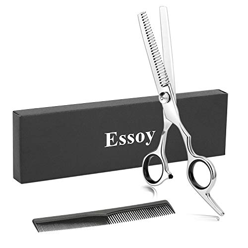 ESSOY Profi Effilierschere Haarschere (6,7 Zoll),Edelstahl-Haarschnittschere für den Salon zu Hause,Friseurfriseurschere für Frauen,Männer,Kinder