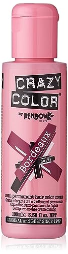 Renbow Crazy Color Semi-Permanent Hair Color Dye bordeaux 51-100 ml, 1er pack (1 x 115 g)