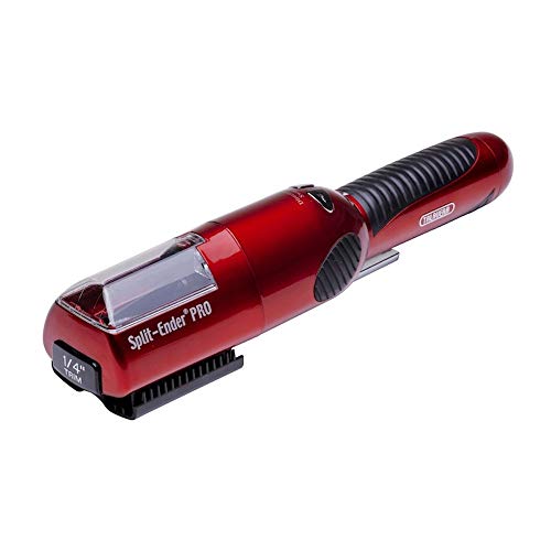 Split Ender PRO - Salon Professional - Cordless Split End Hair Trimmer - Includes 1/4” and 1/8” Trim Settings - Red