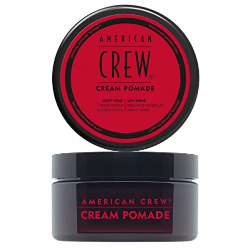 AMERICAN CREW Cream Pomade, 85 g, Haarpomade für Männer, Haarprodukt mit leichtem Halt, feuchtigkeitsspendendes Stylingprodukt für viel Textur & mattes Finish