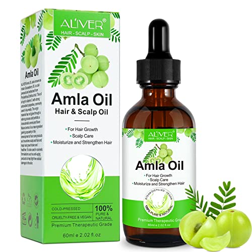 Alma-Öl Haare, Alma Haaröl Stimuliert die Durchblutung der Kopfhaut, fördert Haarwachstum, Alma Oil nährt die Haut und Mischt sie in Shampoo – Aromatherapie- Massageöl für Frauen, Männer – 60 ml