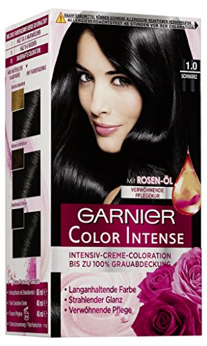 Garnier Color Intense Dauerhafte Creme-Coloration 1, 0 Schwarz