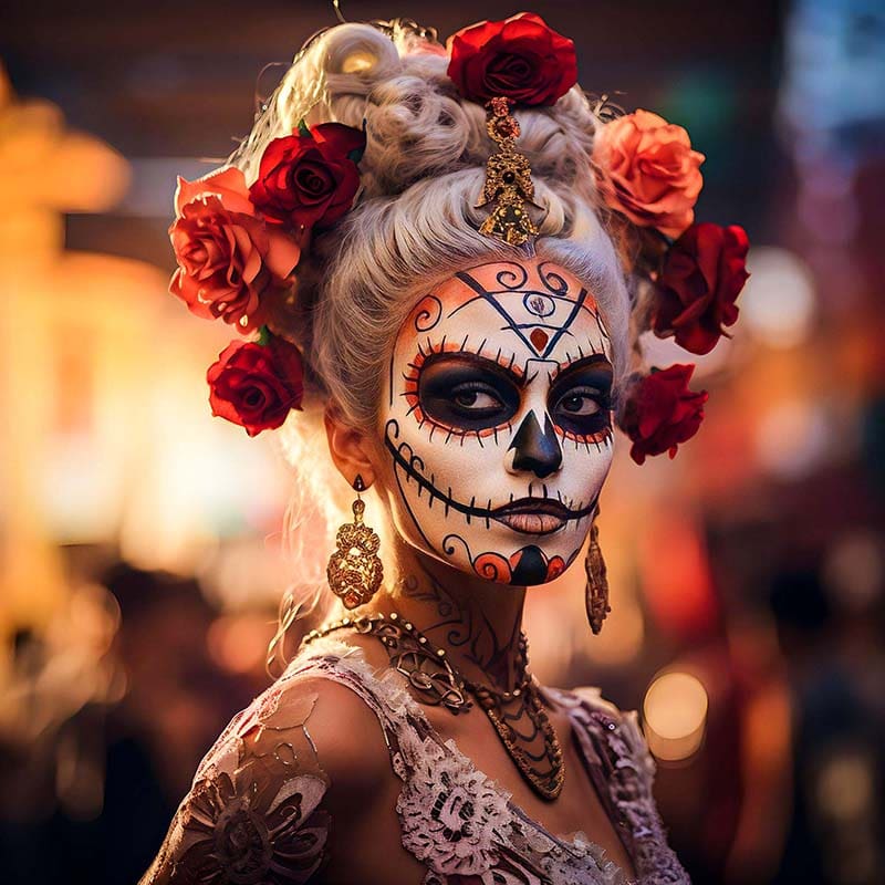 Dia de los Muertos in Mexiko - Frisur